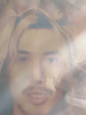 M 사이즈 후지이 카제 프린트 T셔츠