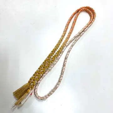 오렌지와 노랑 그라데이션 허리띠 후리소데에도