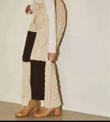 todayful 패치워크 니트 스커트 38