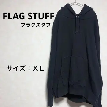 [새상품급] FLAG STUFF 후드티 블랙 XL 사이즈 플래그 스터프