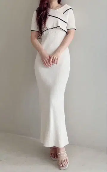 숏 상의 세트 니트 원피스