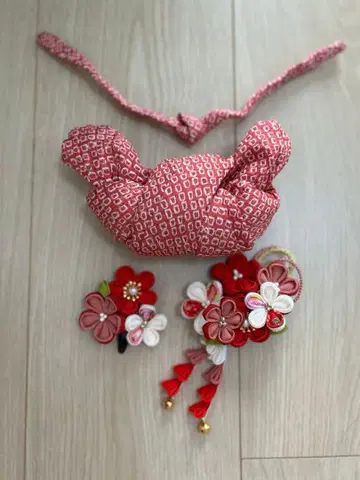 친코로 시치고산 일본 머리 머리 장식 츠마미 장식 세트