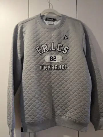 르꼬끄 골프 그레이 퀼팅 맨투맨 LL