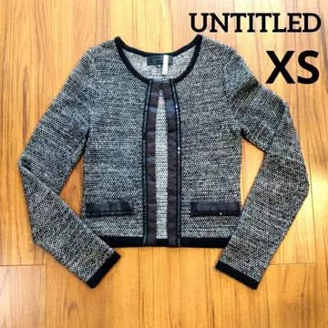 [ 새상품급 ] UNTITLED 트위드 가디건 스팽글 라메 일본제