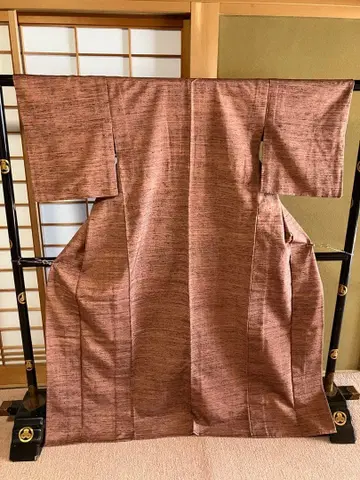 1 자잔자 직조 또는 이헤베 직조 무지 옅은 주홍색에 블랙 단의 새상품급