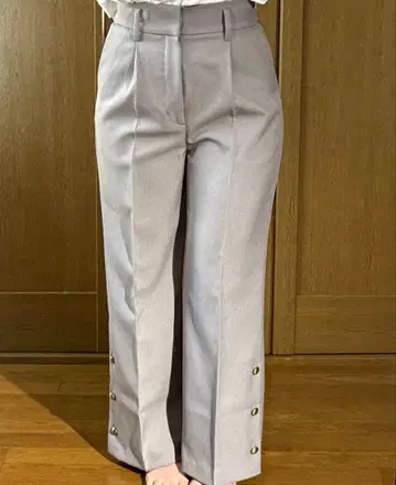 LOUNIE 슬랙스 롱 레그 깔끔함 미사용 하이웨스트 출퇴근 오피스