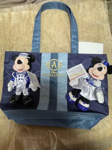 디즈니 앰버서더 호텔 숙박객 한정 토트백 인형 배지 세트