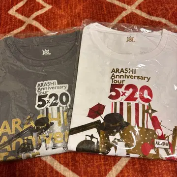 [새상품] [덤 포함] 아라시 5 x 20 티셔츠 2종 세트