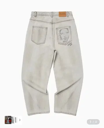 라이트 그레이 데님 자수