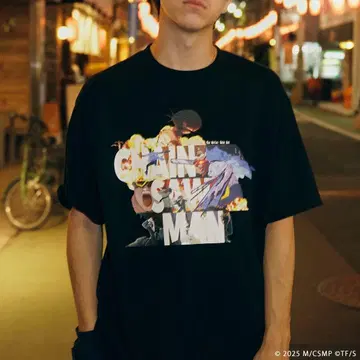 극장판 체인소 맨 레제편 크리에이터 콜라보 T셔츠 Q-TA