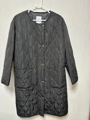 LEPSIM 퀼팅 코트 블랙 F