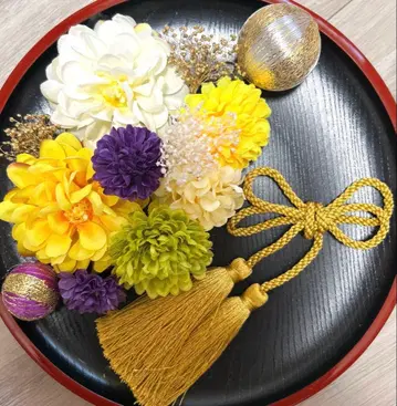 성인식 졸업식 시치고산 사전 촬영 머리 장식