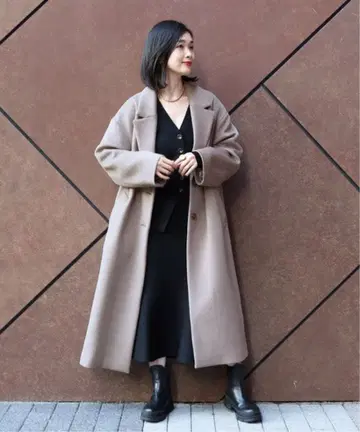 SUPER120 오버 체스터 코트 저널 스탠다드 레사주