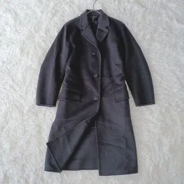 UNIQLO +J 체스터 코트 캐시미어 혼방 블랙 XS