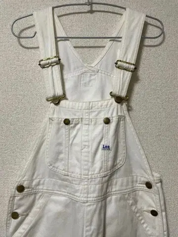 [ Lee ] 화이트 오버롤 XS