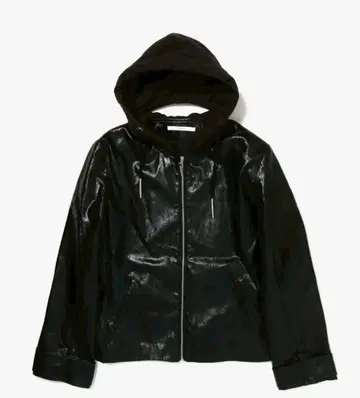 the red thread S leather jacket long