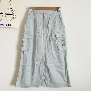 케티 후르츠 카고 롱 스커트 캐주얼 후르츠 캐주얼 귀여운