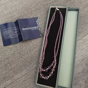 SWAROVSKI 퍼플 2 목걸이 50년 전 빈티지