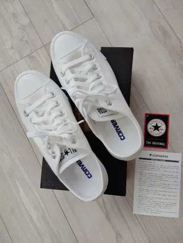 [ 미사용 새상품 ] CONVERSE 올스타 화이트 스니커즈 24