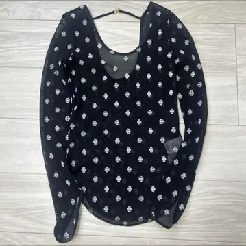 sorin 블랙 시스루 긴팔 셔츠