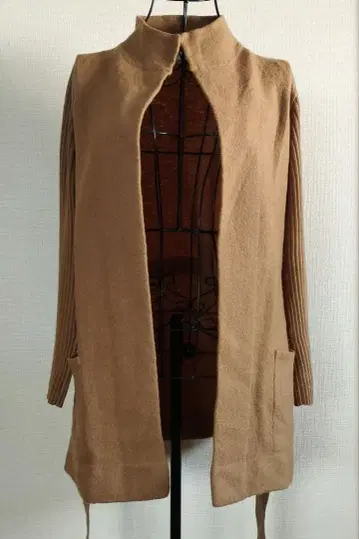 [ 49AV.junkoshimada ] 베이지 노카라 가디건