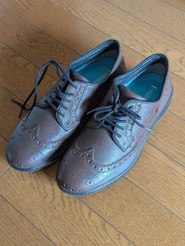 ACHILLES SORBO 브라운 윙 칩 주름 가죽 24.5