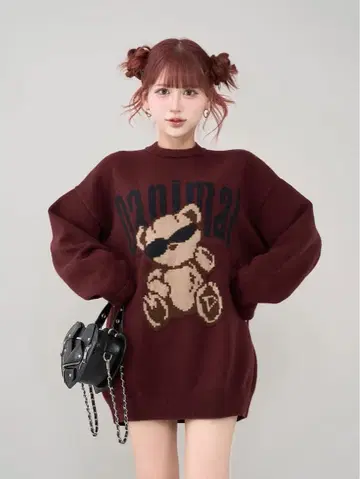 [미사용 새상품] Danimal 베어 니트 풀오버