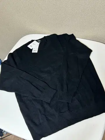 유니클로 캐시미어 크루넥 스웨터 남성용 상의 L 네이비