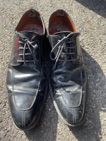 KENFORD 블랙 가죽 비즈니스 슈즈