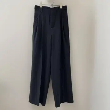 BEAUTY&YOUTH 다크 그레이 와이드 레그 슬랙스