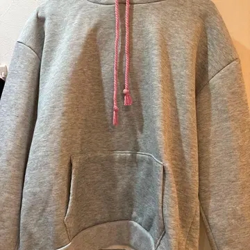 그레이 후드 부착 후드티와 팬츠 세트