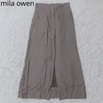 미라 오웬 롱 스커트 슬릿 하이웨스트 캐주얼 모카 S