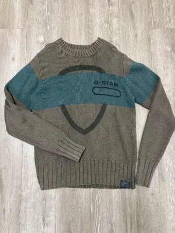 G-STAR 니트 스웨터 M 사이즈 그레이/파랑
