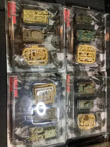 타카라 1/144 월드 탱크 뮤지엄 상자 없음 종이 없음 3종 묶음 4개