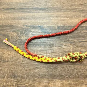 빨간색 노랑 그라데이션 허리띠 후리소데 평상복