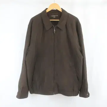 Croft&Barrow 페이크 스웨이드 충전솜 지퍼 자켓 XL 브라운