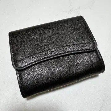 새상품급 일비종떼 IL BISONTE 접이식 지갑 미니 지갑 블랙 가죽