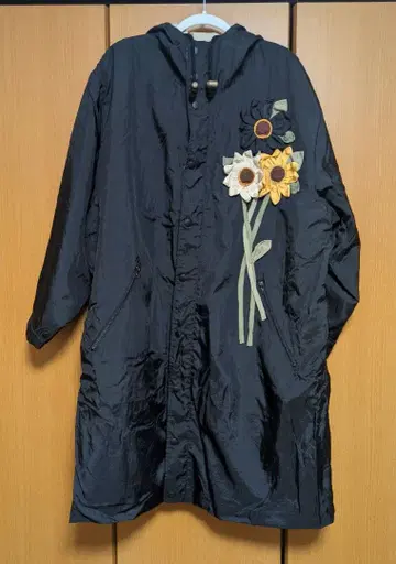 POTECHINO 롱 코트 꽃 모티브