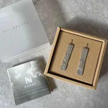 미사용 새상품 TIN BREATH 귀걸이 NAGAE+ (나가에플러스)