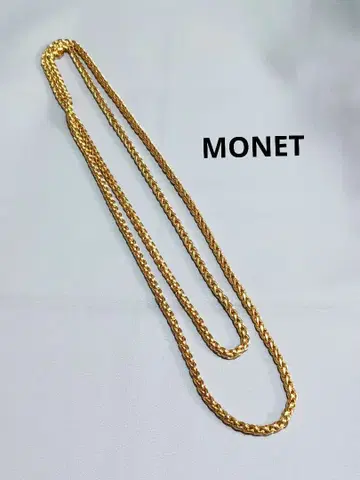 a60 MONET 골드 트위스트 체인 목걸이 롱 새상품급