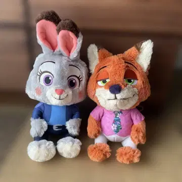 주토피아 봉제 인형 백팩 세트