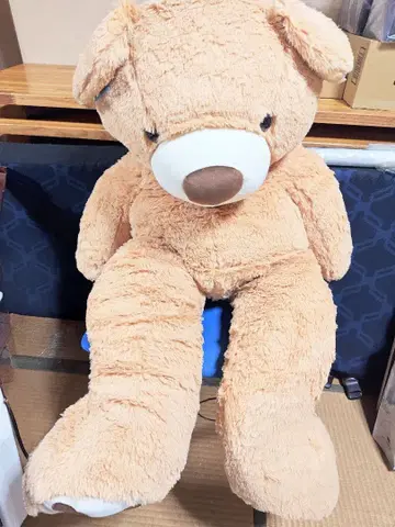 커다란 베이지 봉제 인형 약 120cm