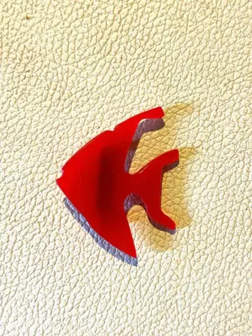 빈티지 루사이트 엔젤피쉬 브로치 아리 플라스틱