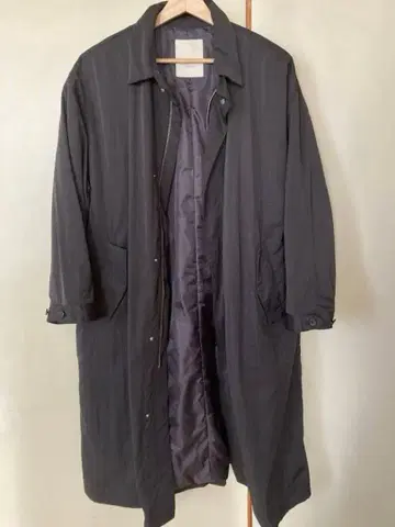 studio CLIP 충전솜 스텐카라 코트 블랙