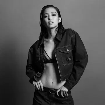 CalvinKlein 제니 착용 데님 자켓