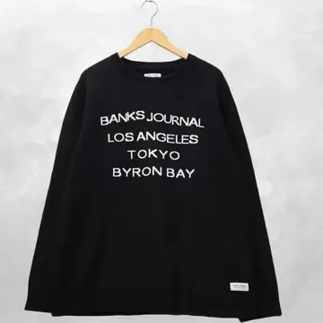 뱅크스 저널 크루넥 자카드 니트 스웨터 XL