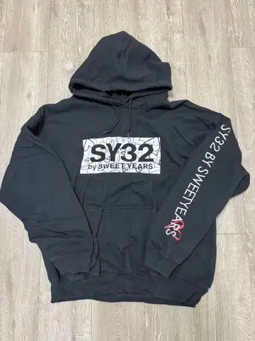 SY32 by SWEET YEARS 블랙 후드티 L 사이즈