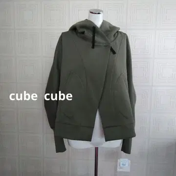센소유니코 cube cube 올리브 그린 후드티 새상품