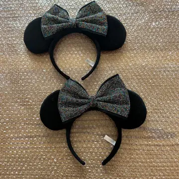 디즈니 미니 머리띠 2개 세트 스터드 레인보우