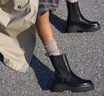 H&M 키 부츠 블랙 41 사이즈 25.5cm